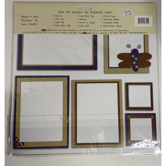Brothers Friends Brotherly Love Scrapbook Pages &  Tags 12 x12 New - Picture 4 of 7